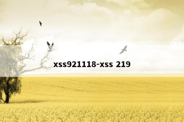 xss921118-xss 219