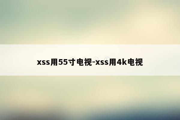 xss用55寸电视-xss用4k电视