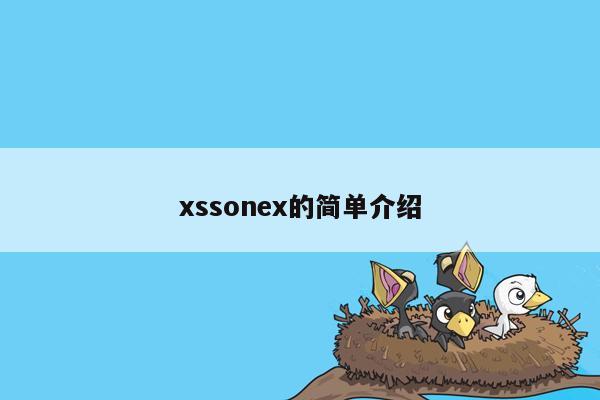 xssonex的简单介绍