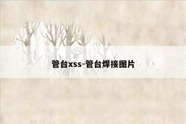 管台xss-管台焊接图片