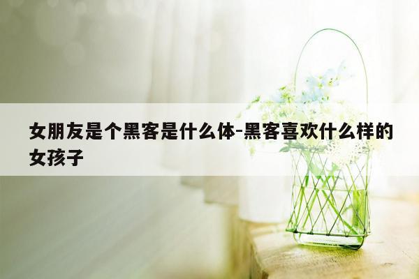 女朋友是个黑客是什么体-黑客喜欢什么样的女孩子