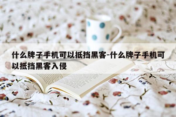 什么牌子手机可以抵挡黑客-什么牌子手机可以抵挡黑客入侵