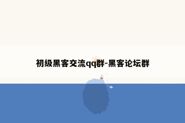 初级黑客交流qq群-黑客论坛群