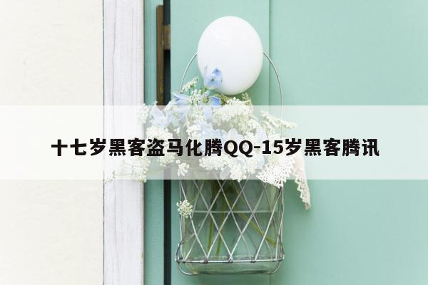 十七岁黑客盗马化腾QQ-15岁黑客腾讯