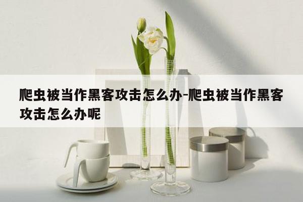 爬虫被当作黑客攻击怎么办-爬虫被当作黑客攻击怎么办呢