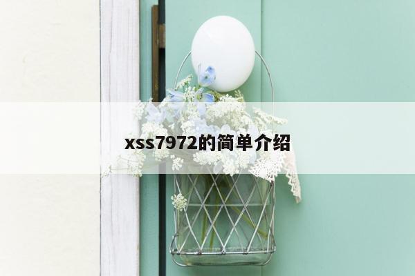 xss7972的简单介绍