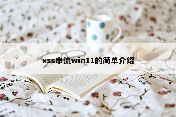 xss串流win11的简单介绍