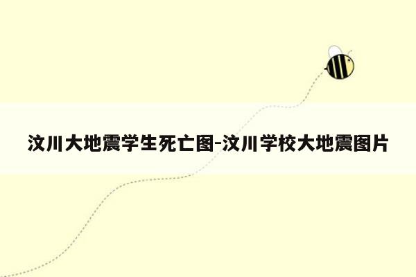 汶川大地震学生死亡图-汶川学校大地震图片