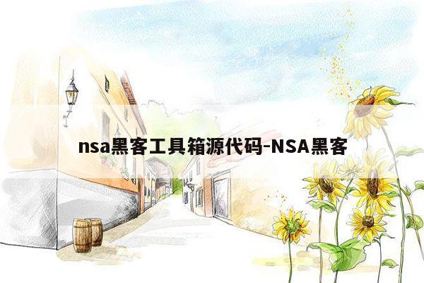 nsa黑客工具箱源代码-NSA黑客