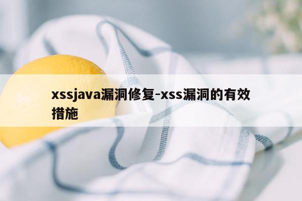 xssjava漏洞修复-xss漏洞的有效措施