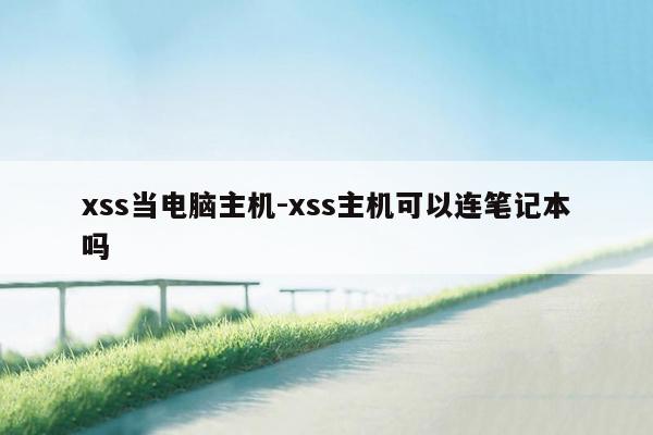 xss当电脑主机-xss主机可以连笔记本吗