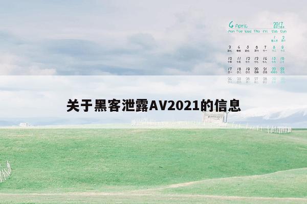 关于黑客泄露AV2021的信息