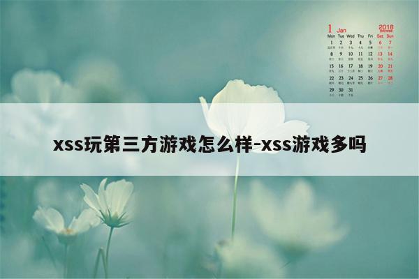 xss玩第三方游戏怎么样-xss游戏多吗