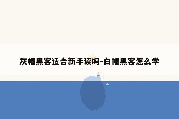 灰帽黑客适合新手读吗-白帽黑客怎么学