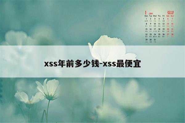 xss年前多少钱-xss最便宜