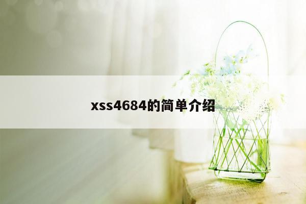 xss4684的简单介绍